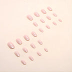 Pink glittery Press-on nails 2