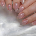Pink glittery Press-on nails 