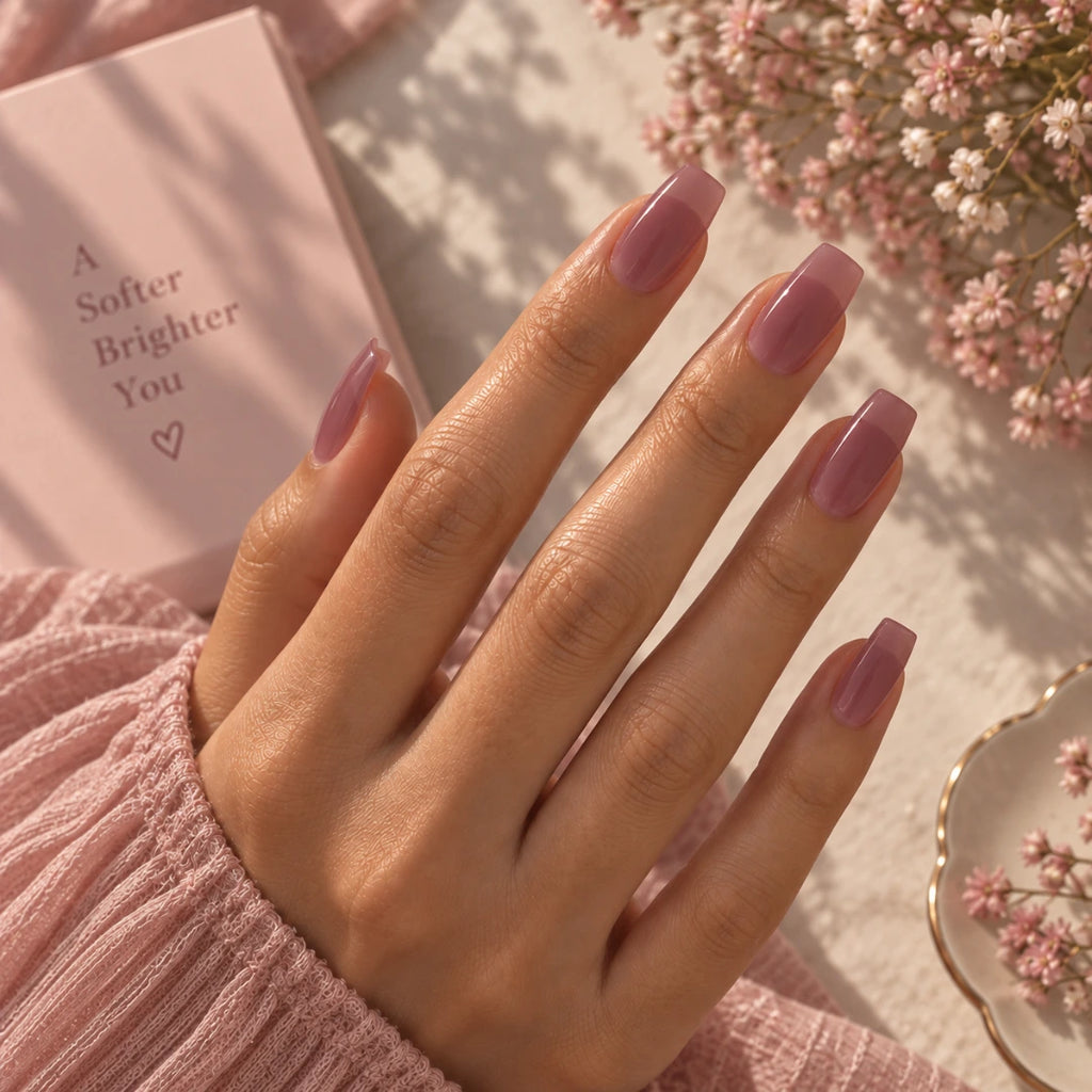 Blushing nude
