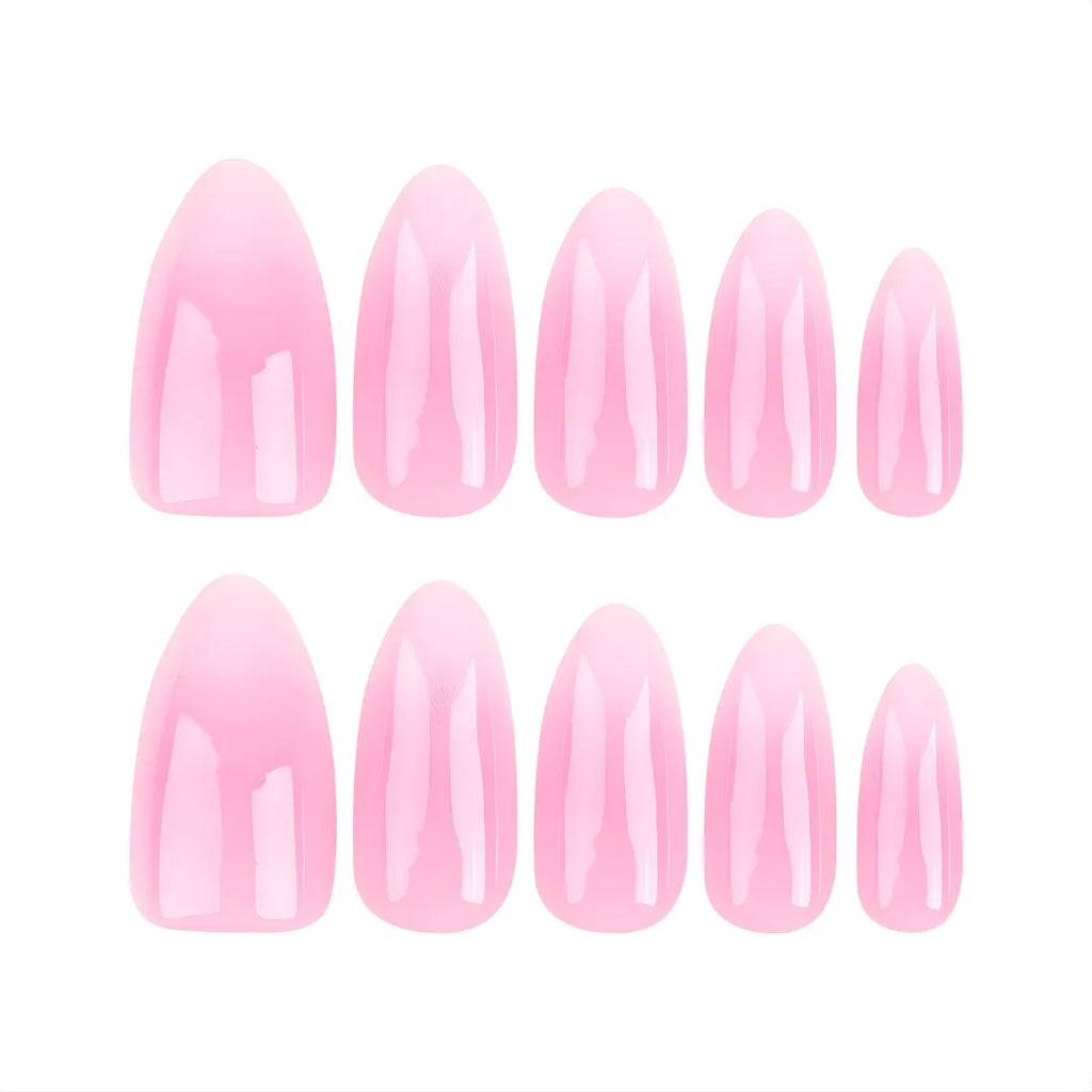 ombre blush pink natural looking stick-ons by Soul Struck 